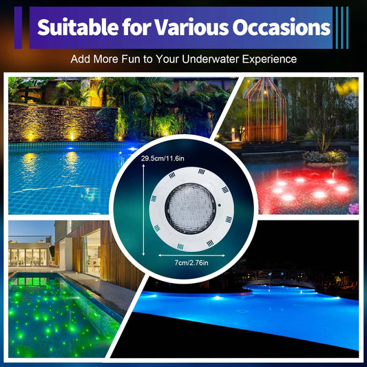 LED Swimming Spa Waterproof with Remote Control 11 Changing Modes