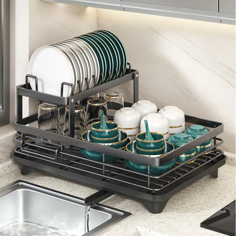 Kitchen Counter Dish Drying Rack