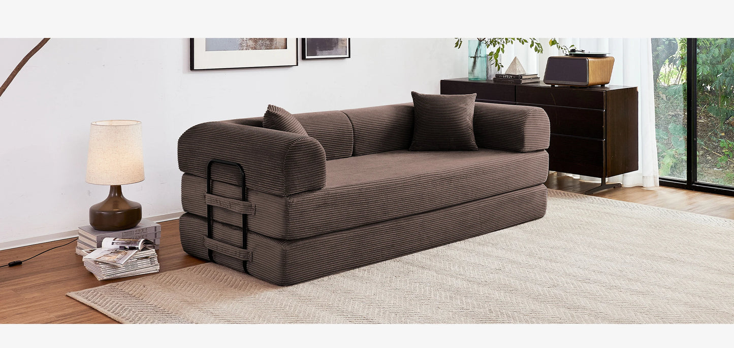 Boneless Couch Foldable Convertible Futon Sleeper Sofa Bed