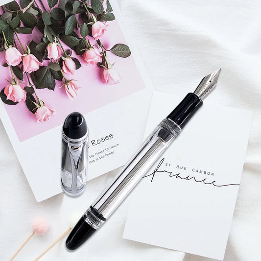 Translucent White Fountain Pen Vacuum Filling Fountain-Pen