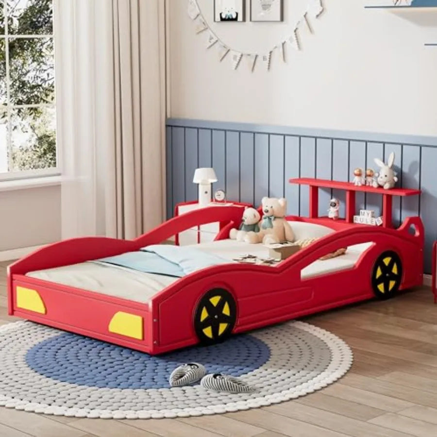 Car-Shaped Platform Twin Bed Frame