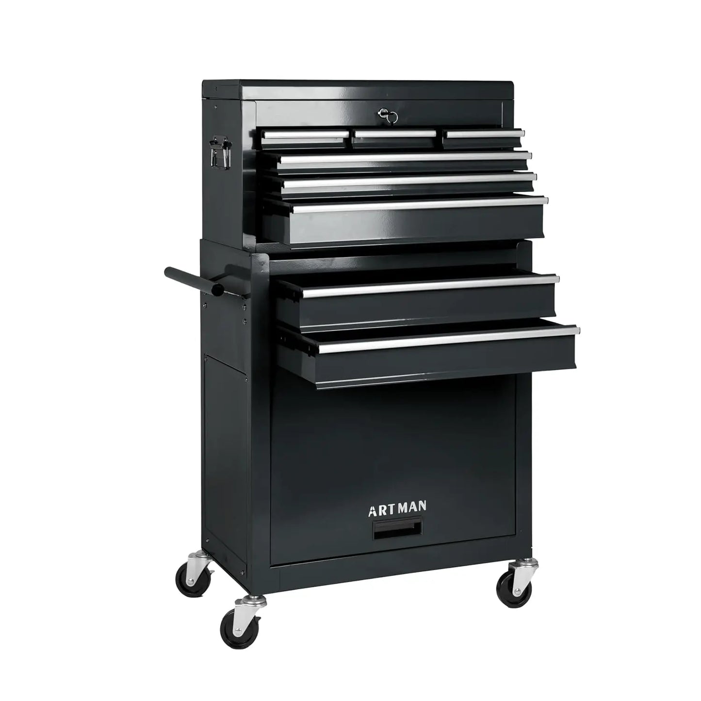 Heavy-Duty Rolling Tool Chest Cabinet Lock Mobile Cart