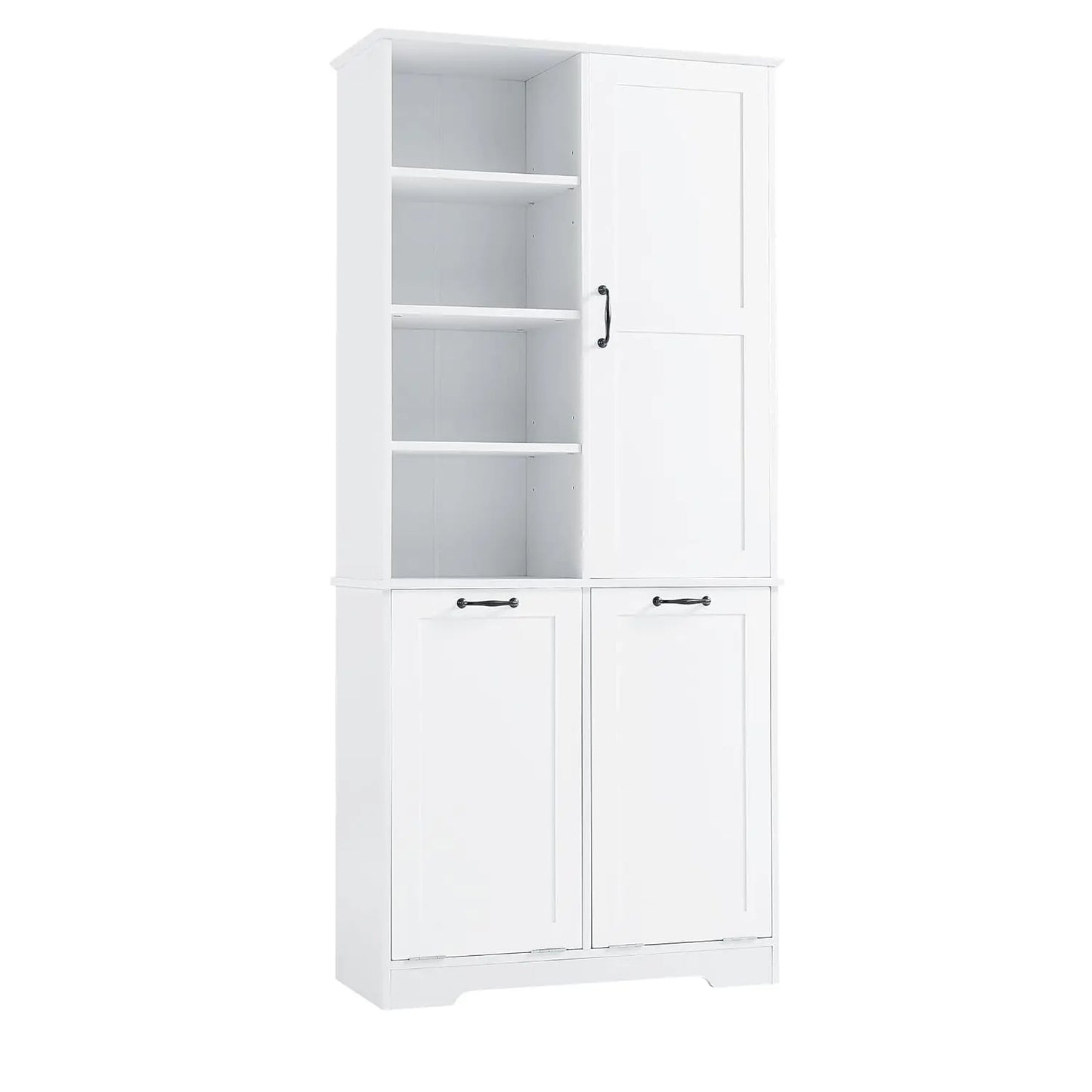 Freestanding Hamper Door Adjustable Shelves