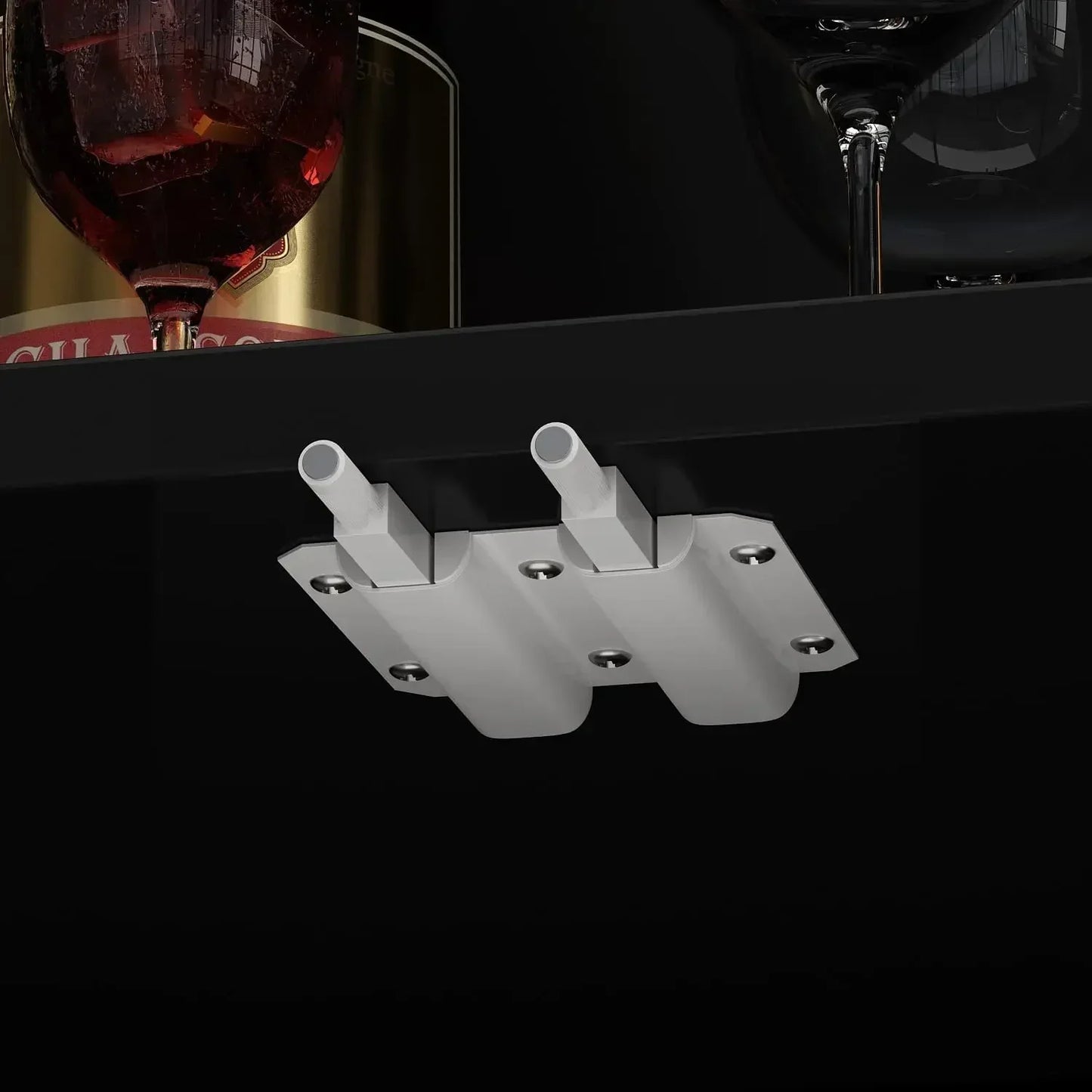 Display Shelf Organizer Set with Hutch Bookcase Bookshelf with Glass Doors and Lights