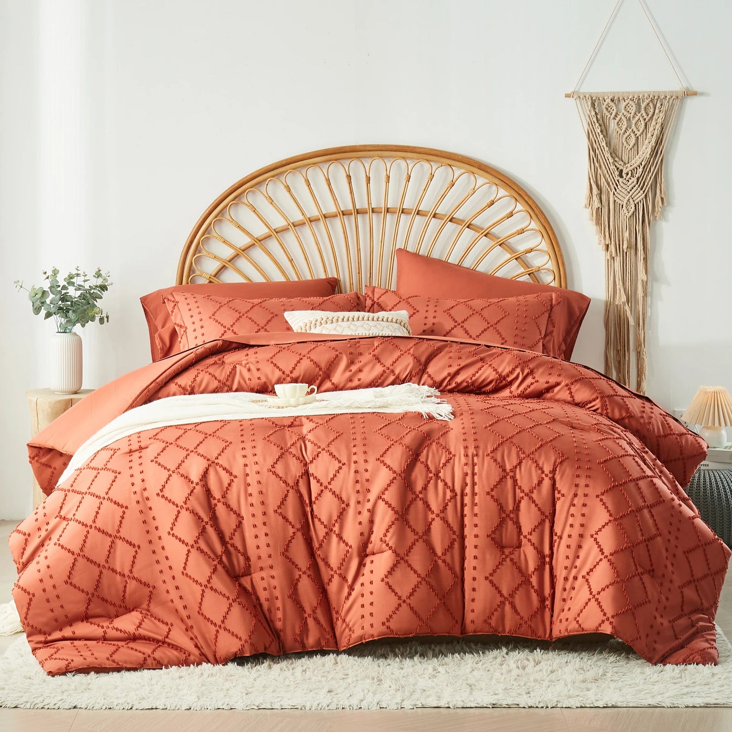 Tufted Boho Comforter Set