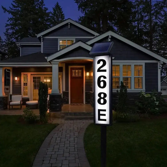 Front Patio House Number LED Light