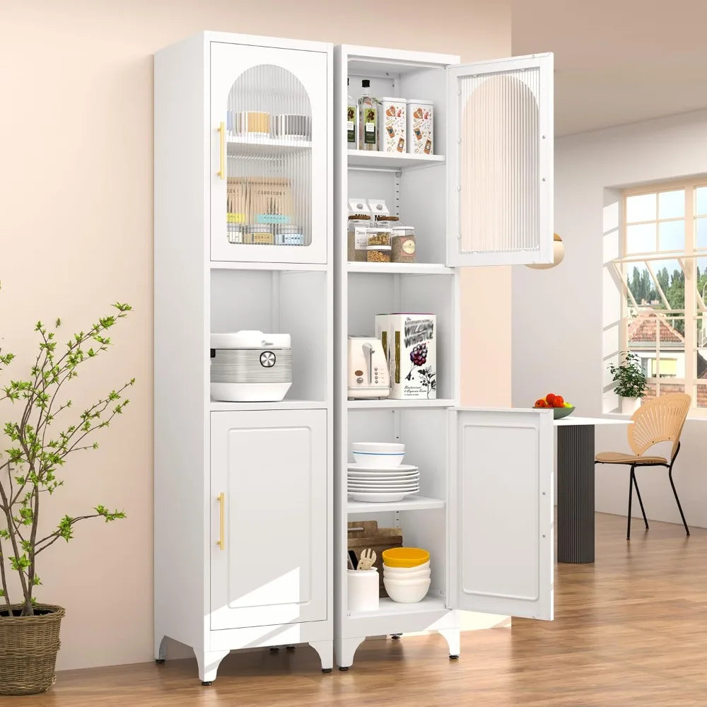 Metal Storage Cabinet with Adjustable Shelves
