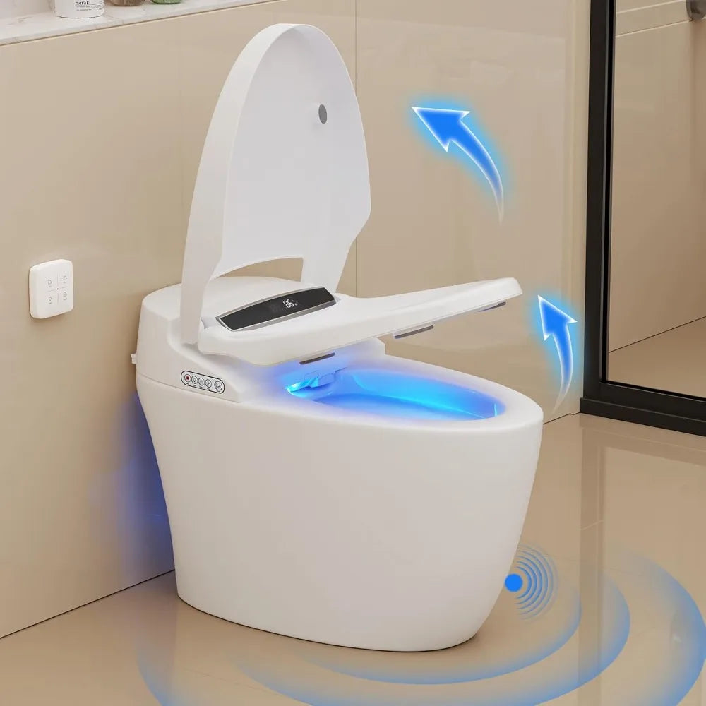 Modern One-Piece Tankless Smart Toilet with Heated Seat