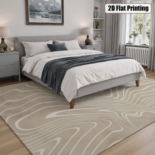 Soft Velvet Low Pile Large Indoor Area Rug