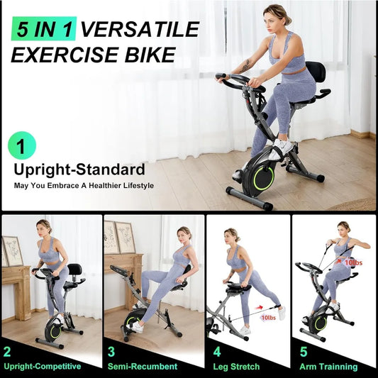 Stationary Foldable Exercise Bike