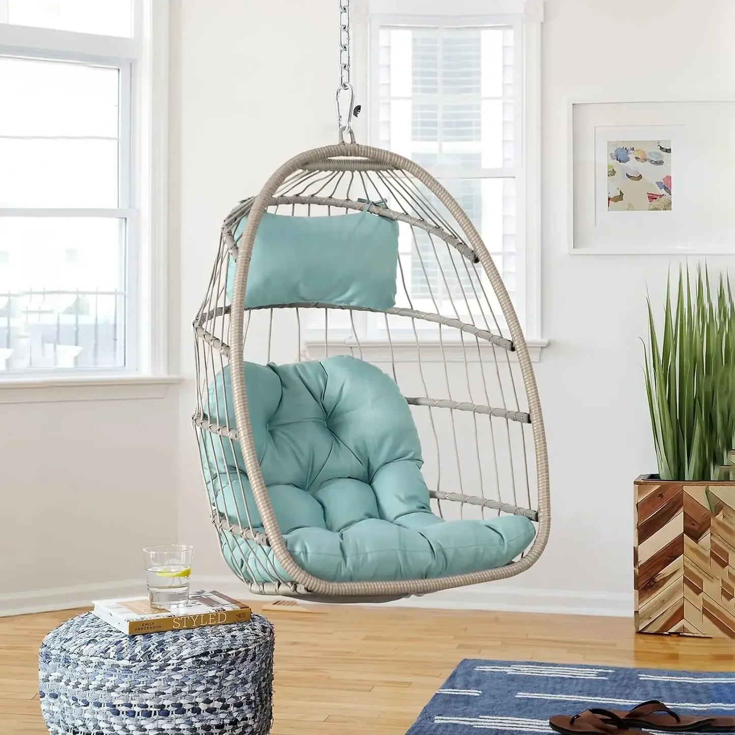 Indoor Outdoor Egg Swing Chair Without Stand