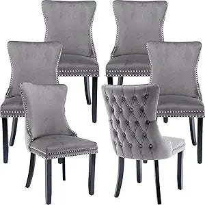 Velvet Dining Chairs Set