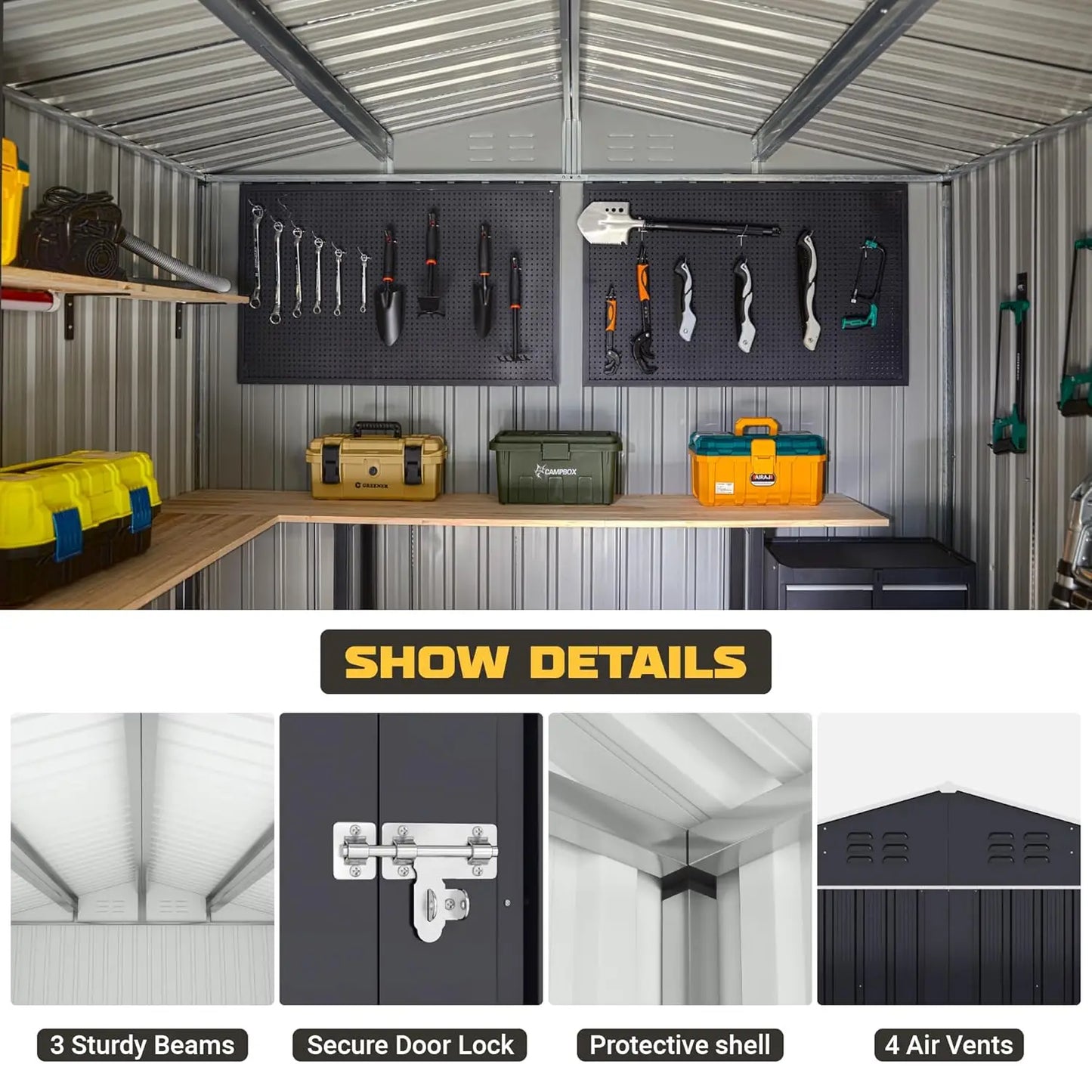 Outdoor Metal Storage Shed