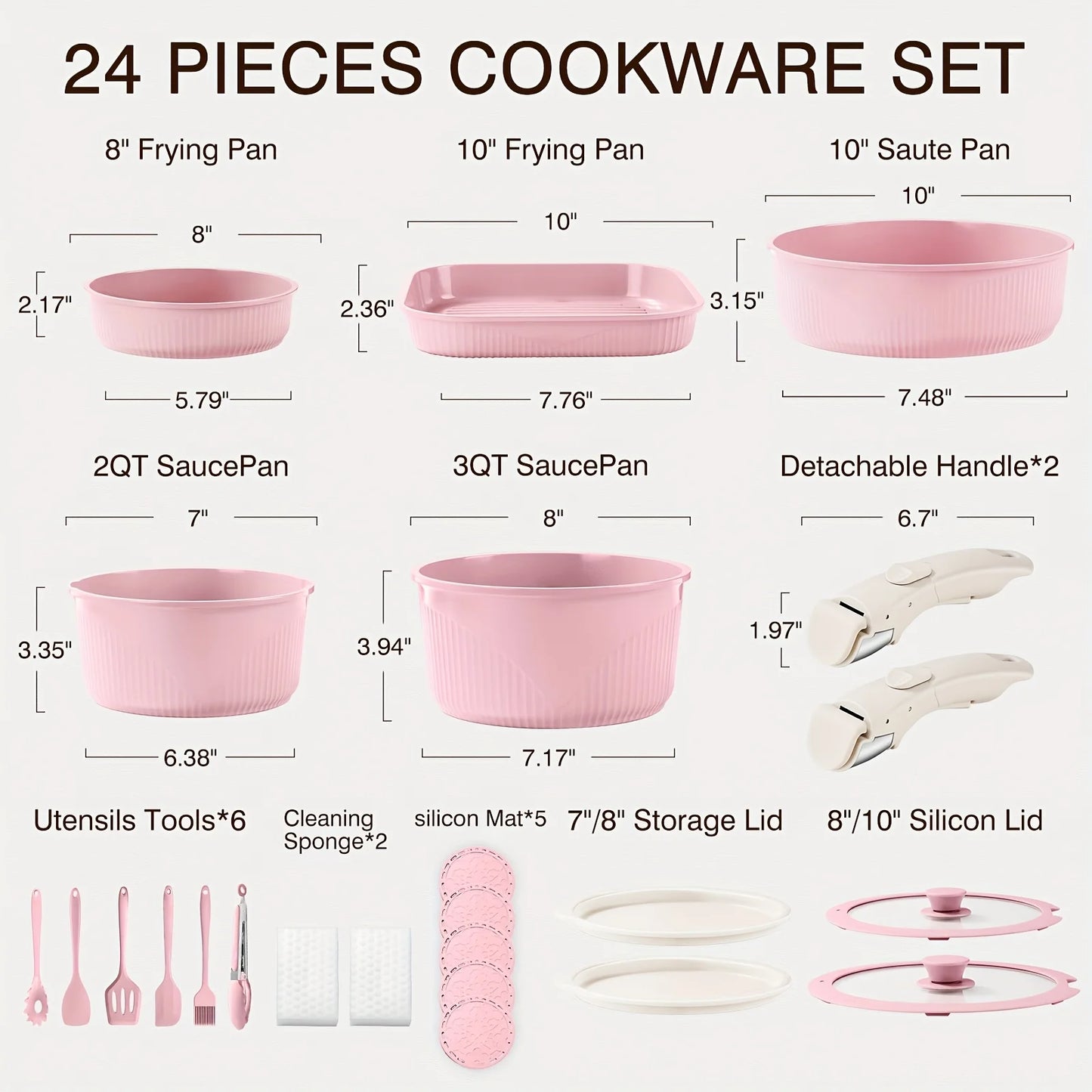 Pots & Pans Non-Stick Cookware Set