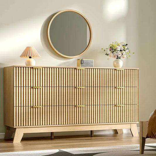 Fluted Dresser for Bedroom