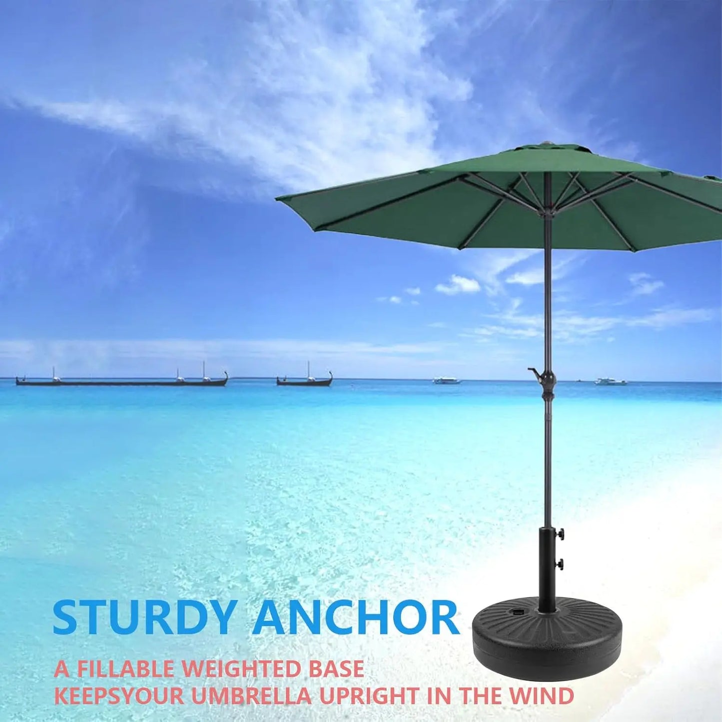 Outdoor Furniture Weighted Base Anchor Stand for Patio