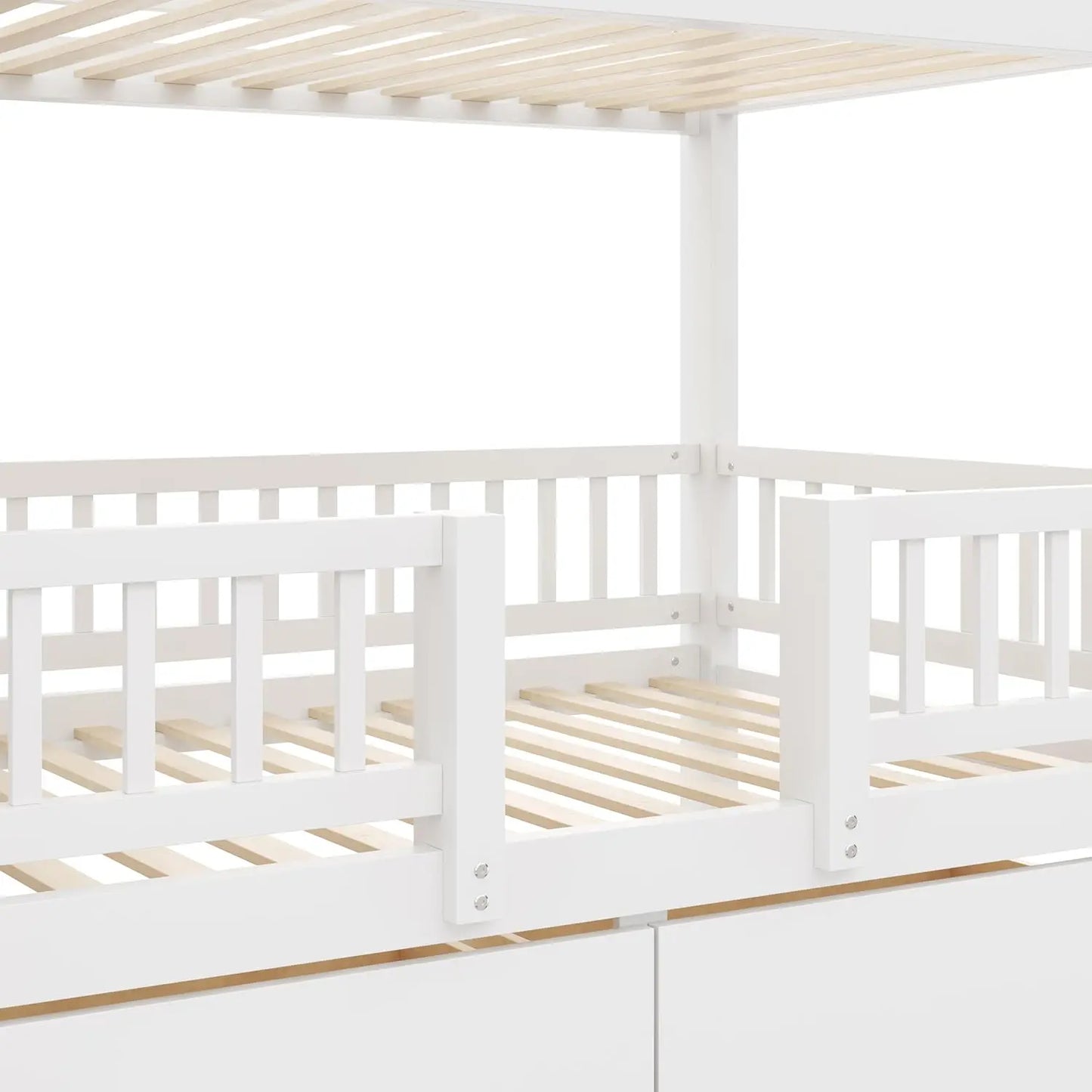 Twin Over Twin Bunk Bed with Slide