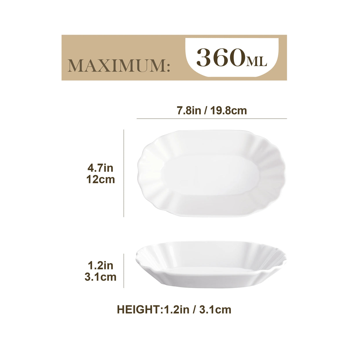 Regular Ceramic Porcelain Breakfast Tray