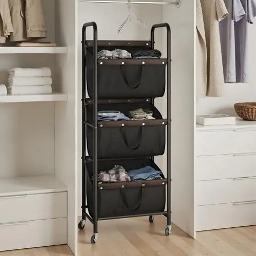 Rolling Laundry Organizer With Wheels