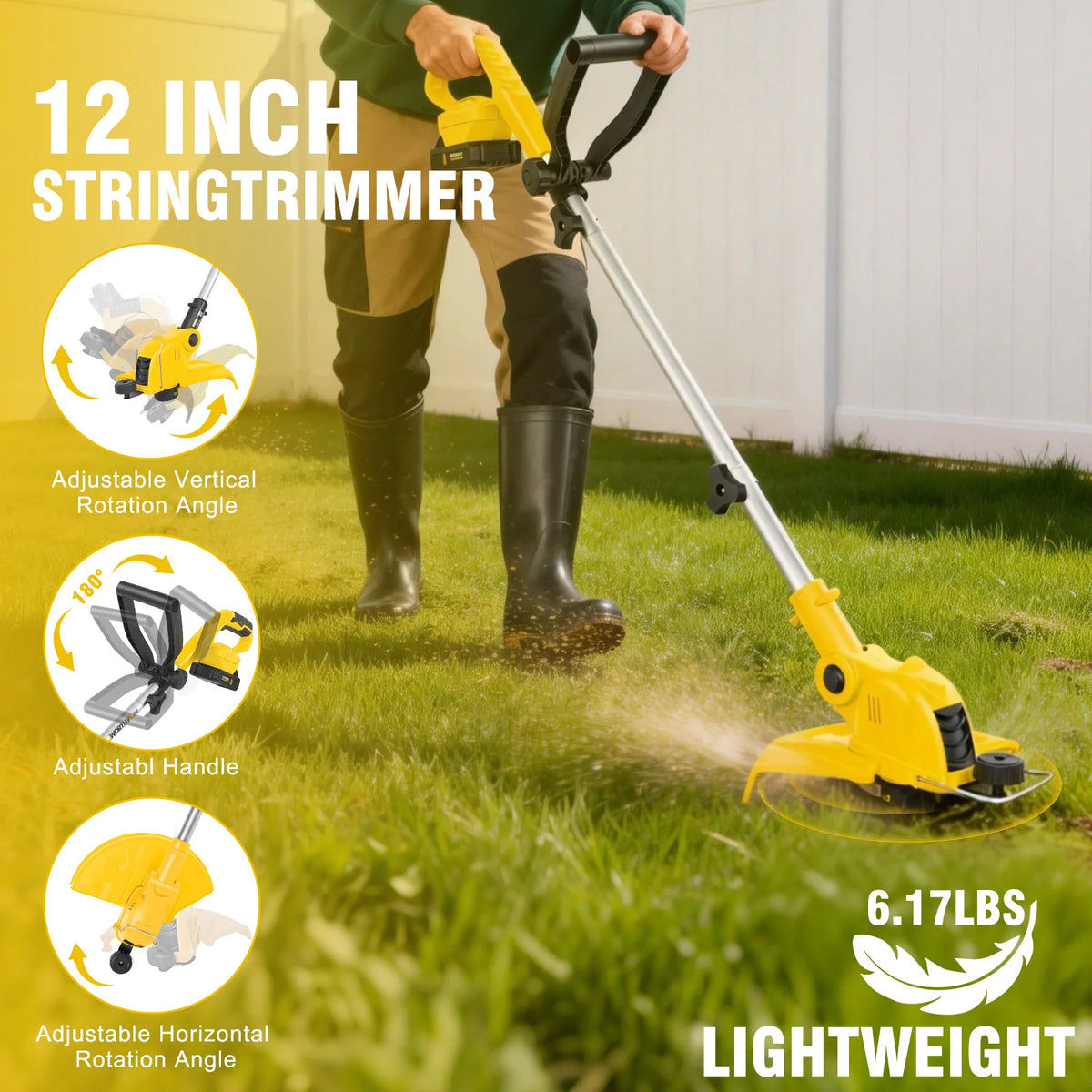 3 In1 Cordless String Trimmer