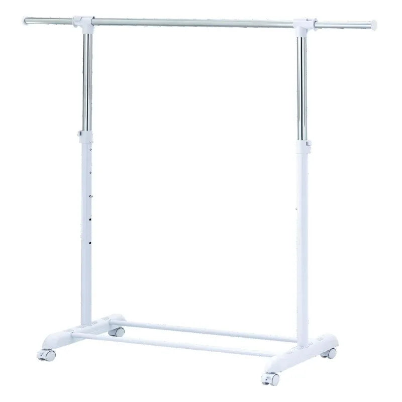 Adjustable Metal Rolling Garment Clothes Rack