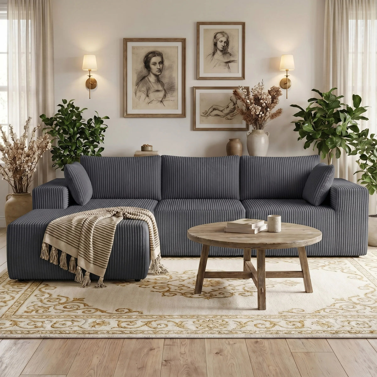 Left Facing Recliner Sofa