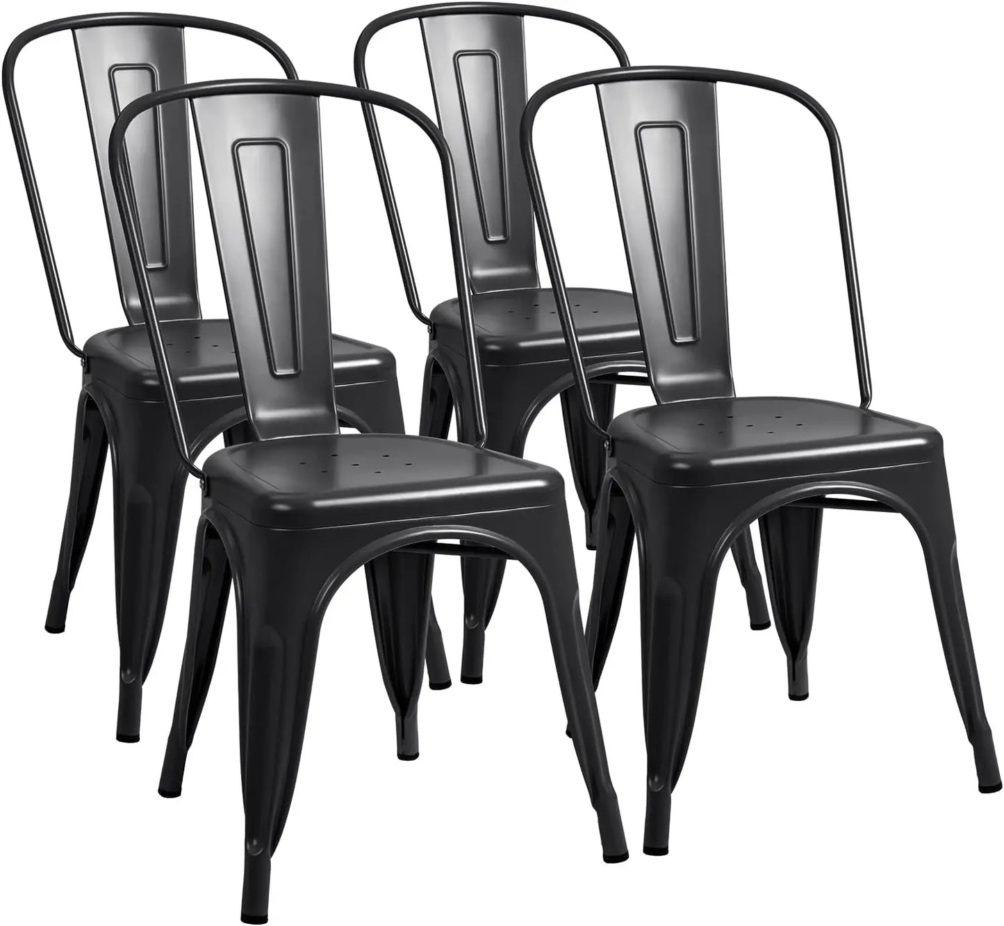 Furmax Metal Stackable Classic Trattoria Chair