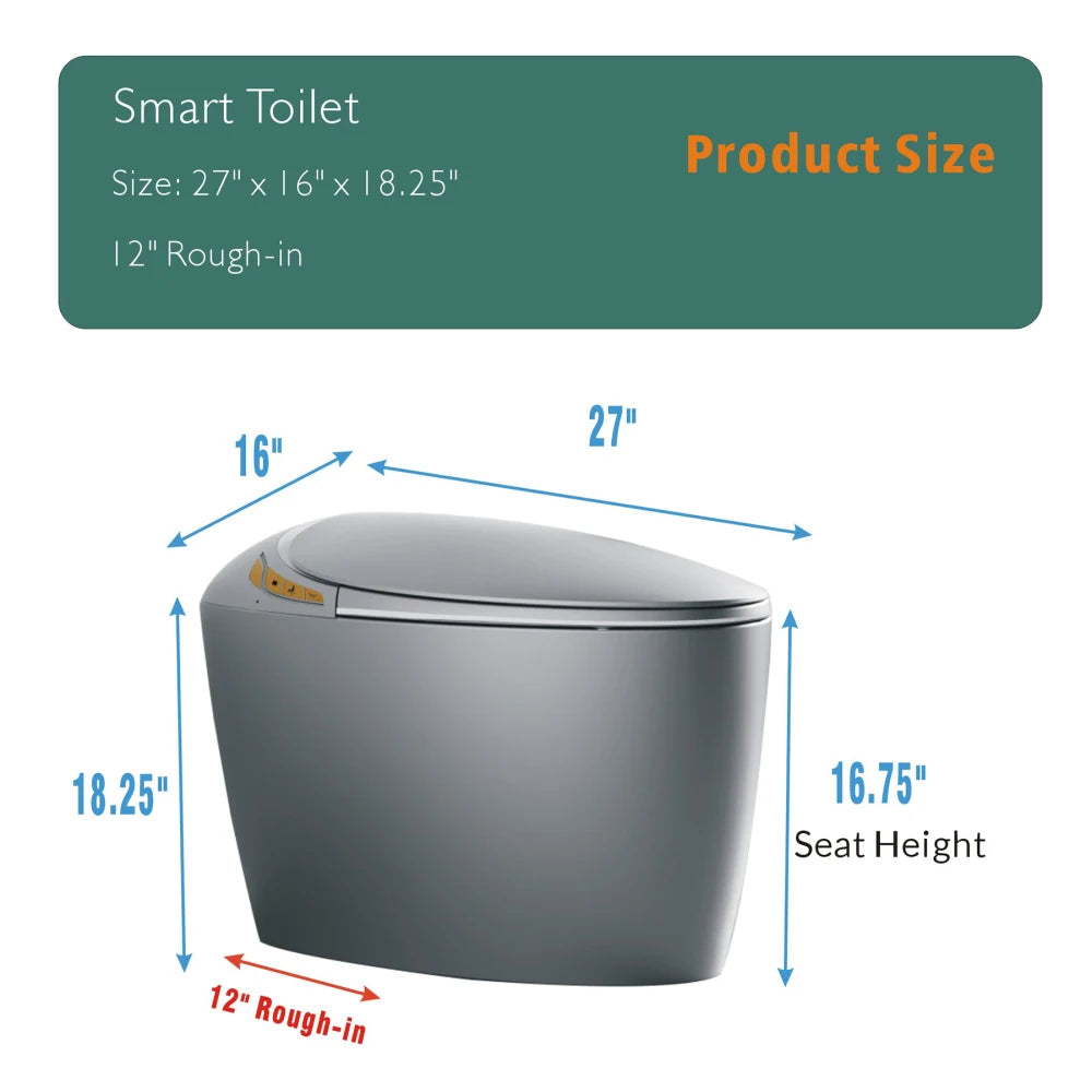 Unique Smart Toilet with Bidet Built In