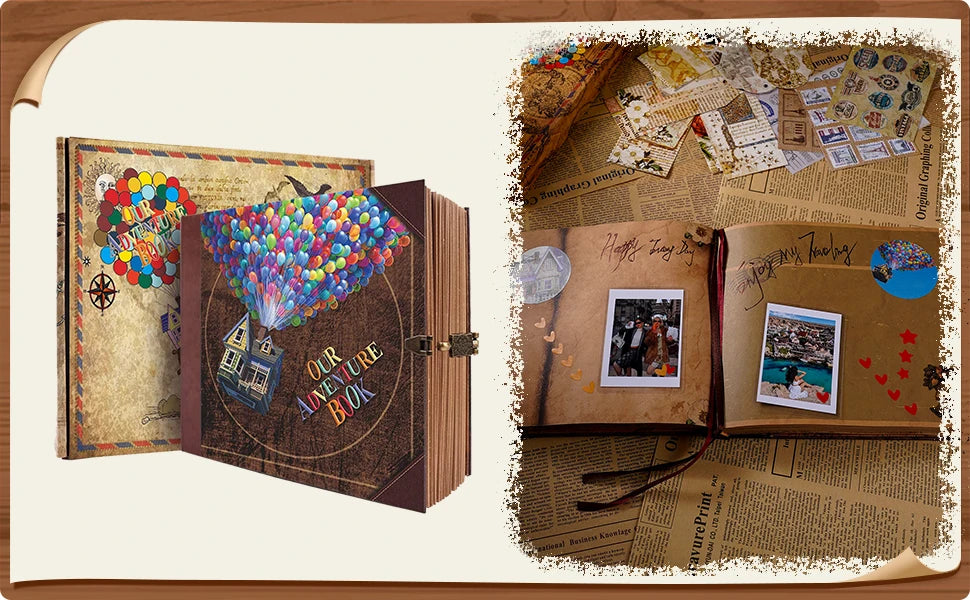 Our Adventure - DIY Handmade Photo Album Scrapbook