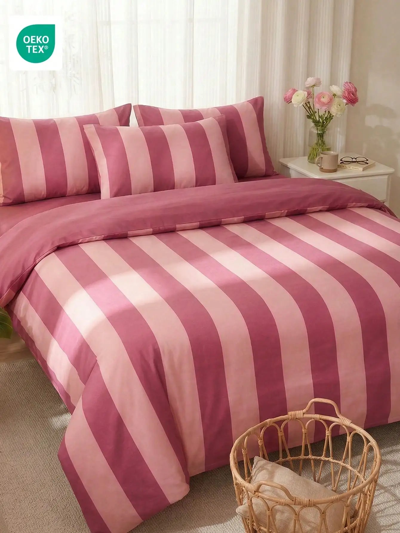 Striped Bedding Set