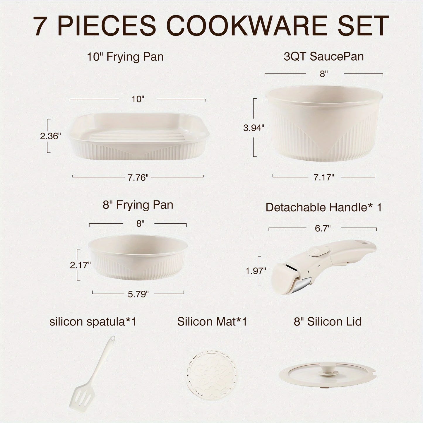 Pots & Pans Non-Stick Cookware Set