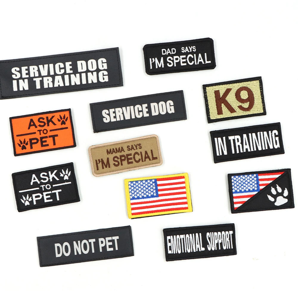 12 Pieces Tactical Patch Bundle Personalized Patches For Dogs