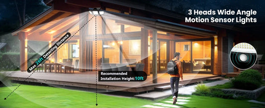 Outdoor Solar LED Lights with Sensors
