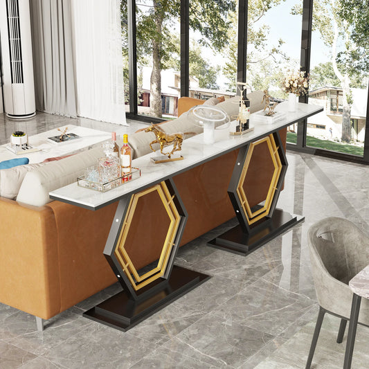Couch Centered Stone Table Top