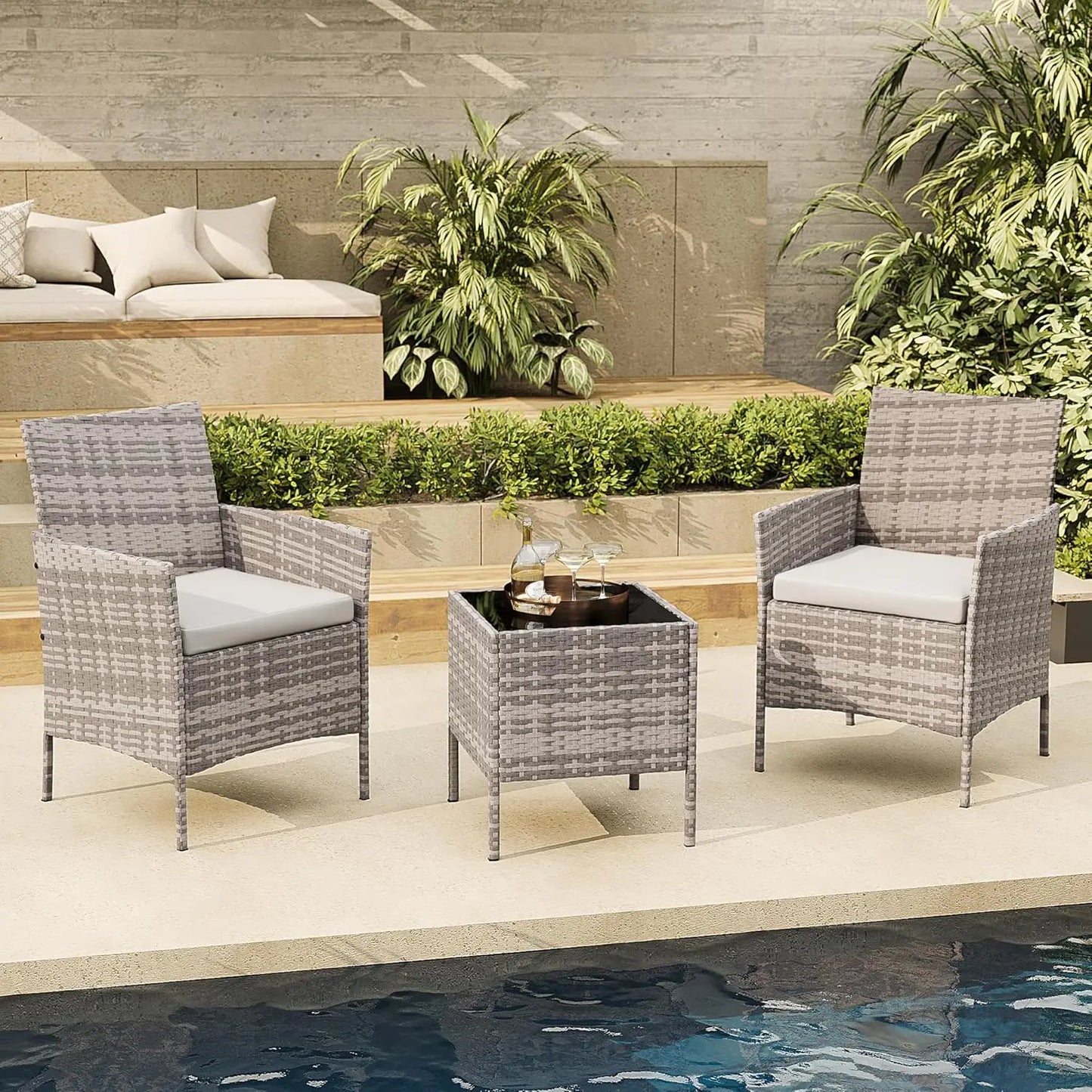 All-Weather Rattan Wicker Patio Sofa Set