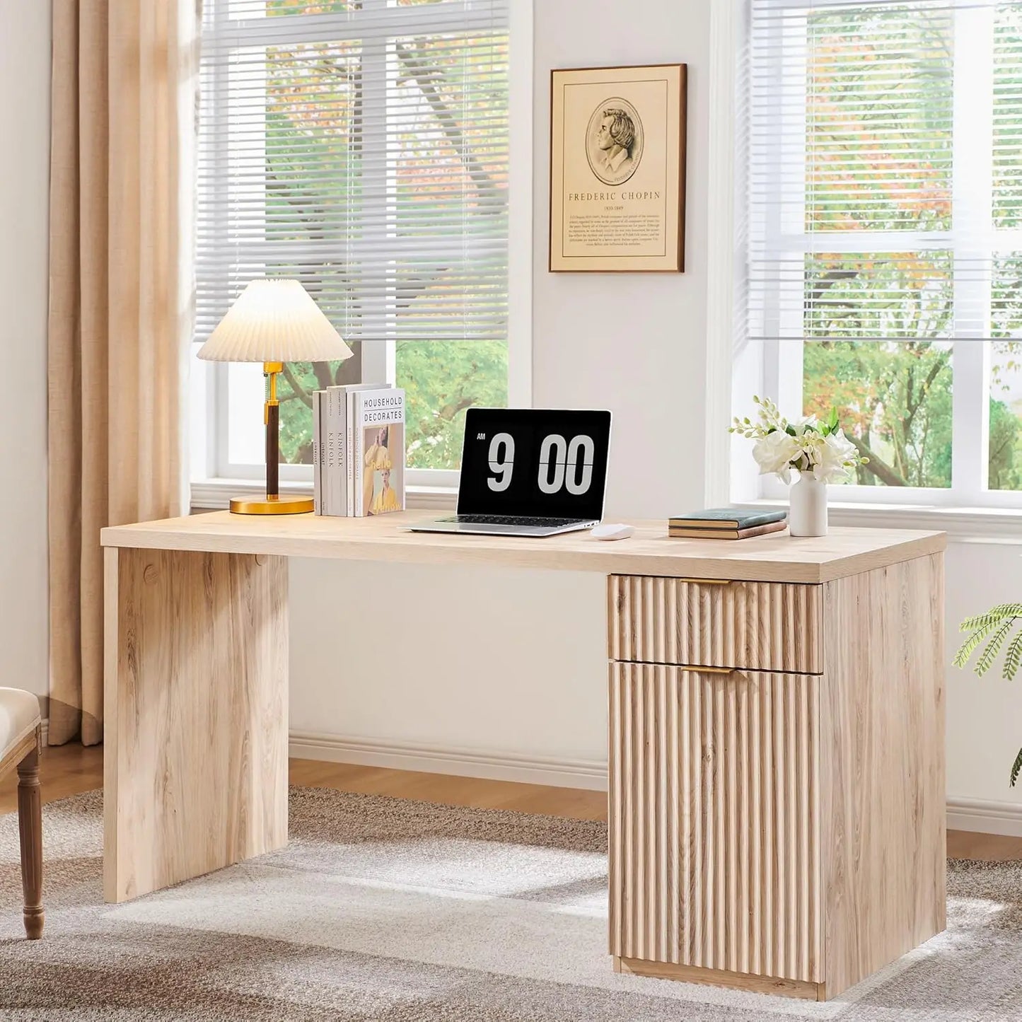Modern Executive Desk with Storage