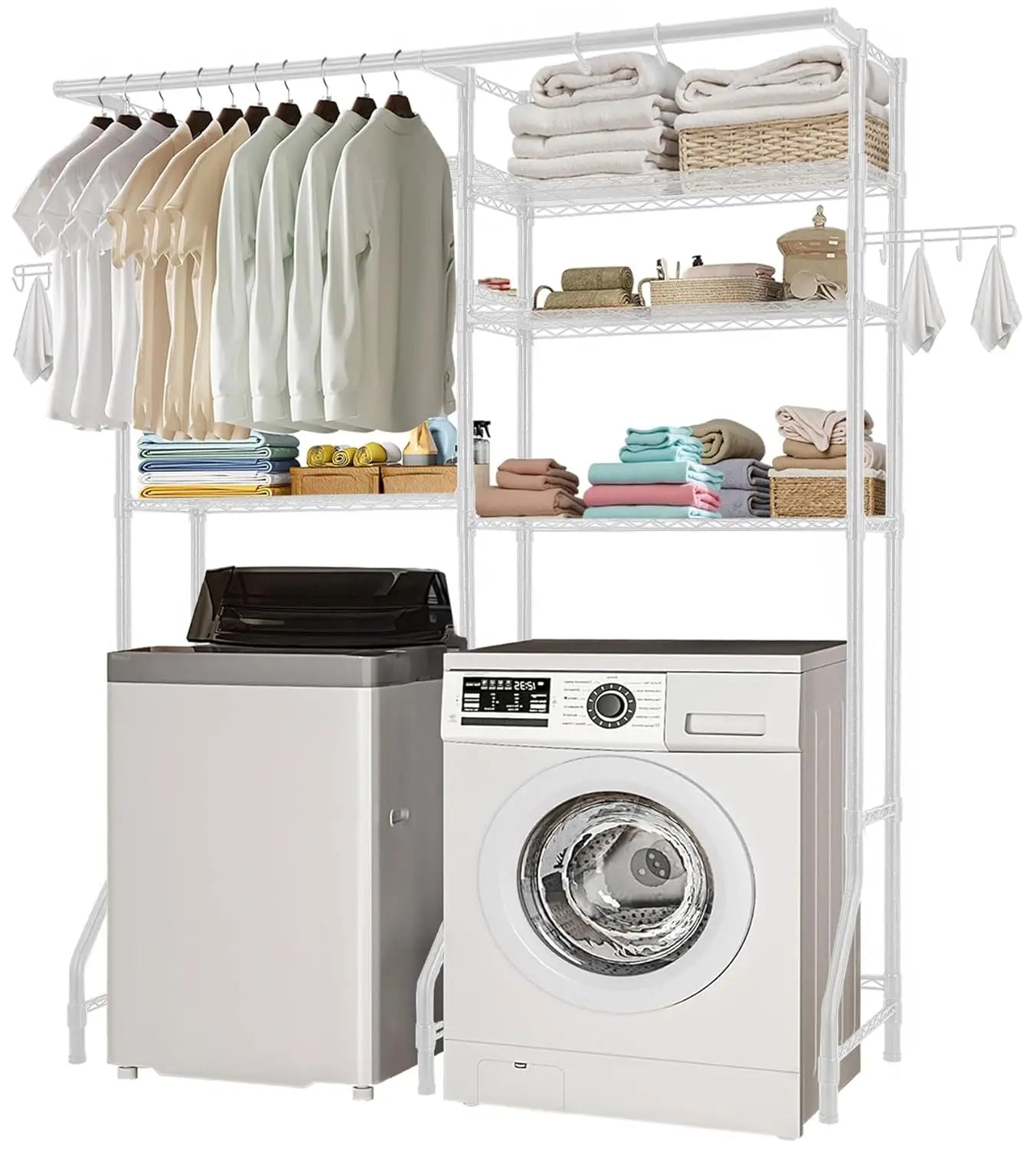 Over Washer and Dryer Storage Shelves