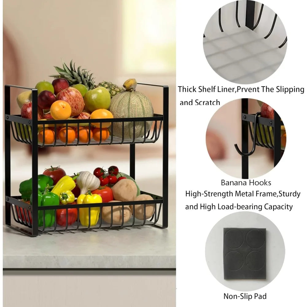 Fruit Basket Bowl Counter-top Organizer