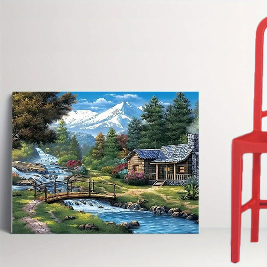 Forest Cottage Canvas