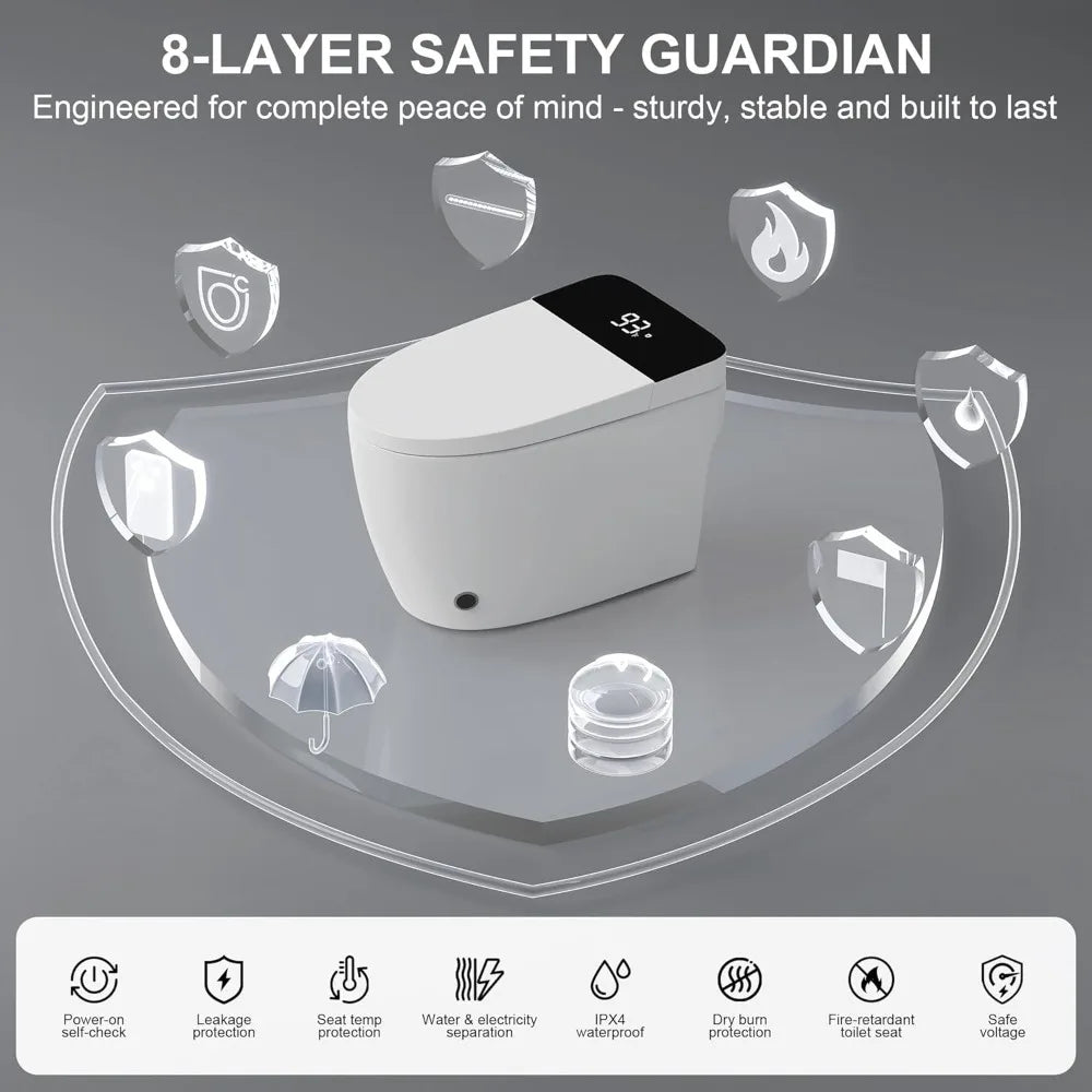 Toilet with Elongated Heated Seat