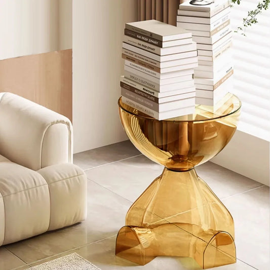Transparent  Small Flat Head Coffee Table