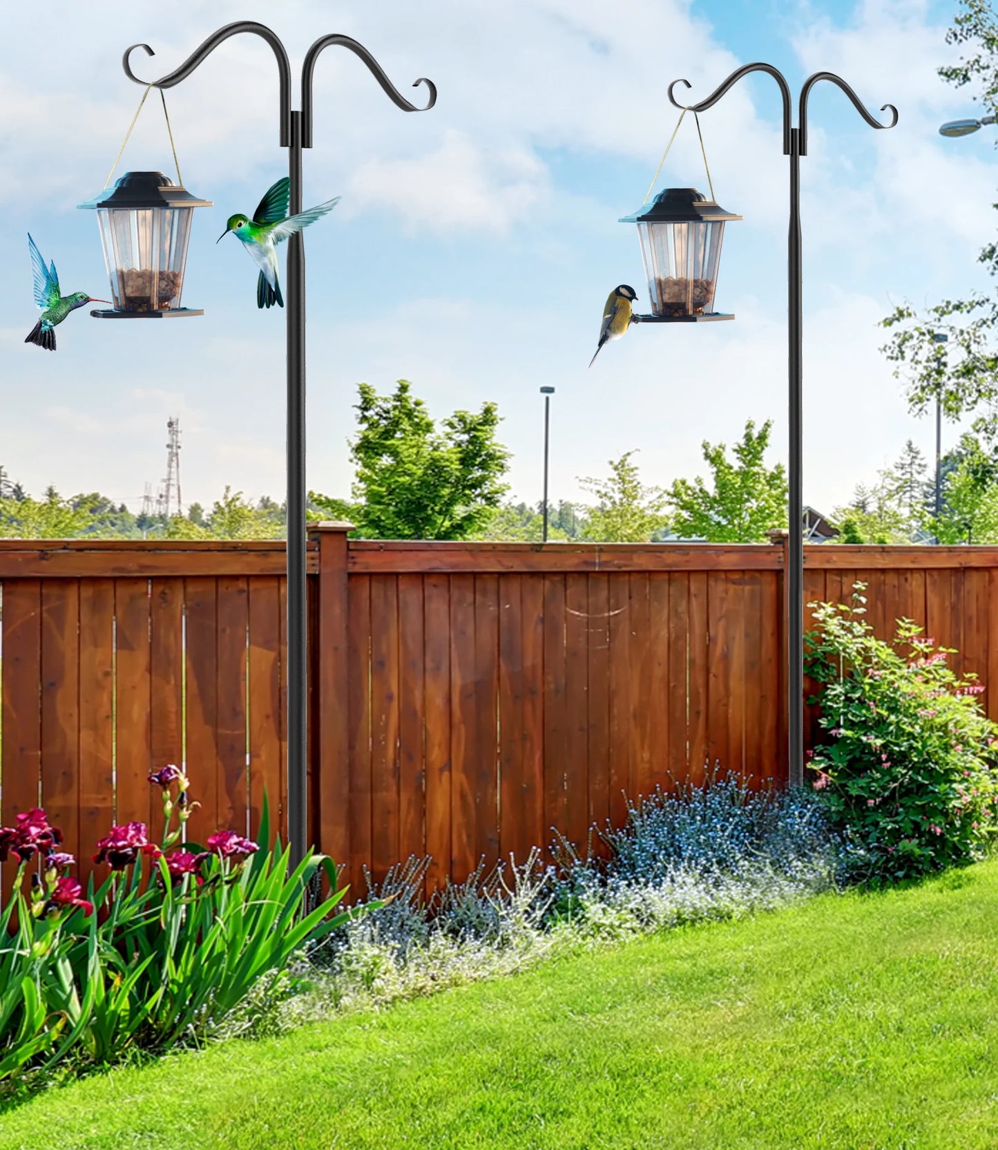 2 Pack Outdoor String Light Poles