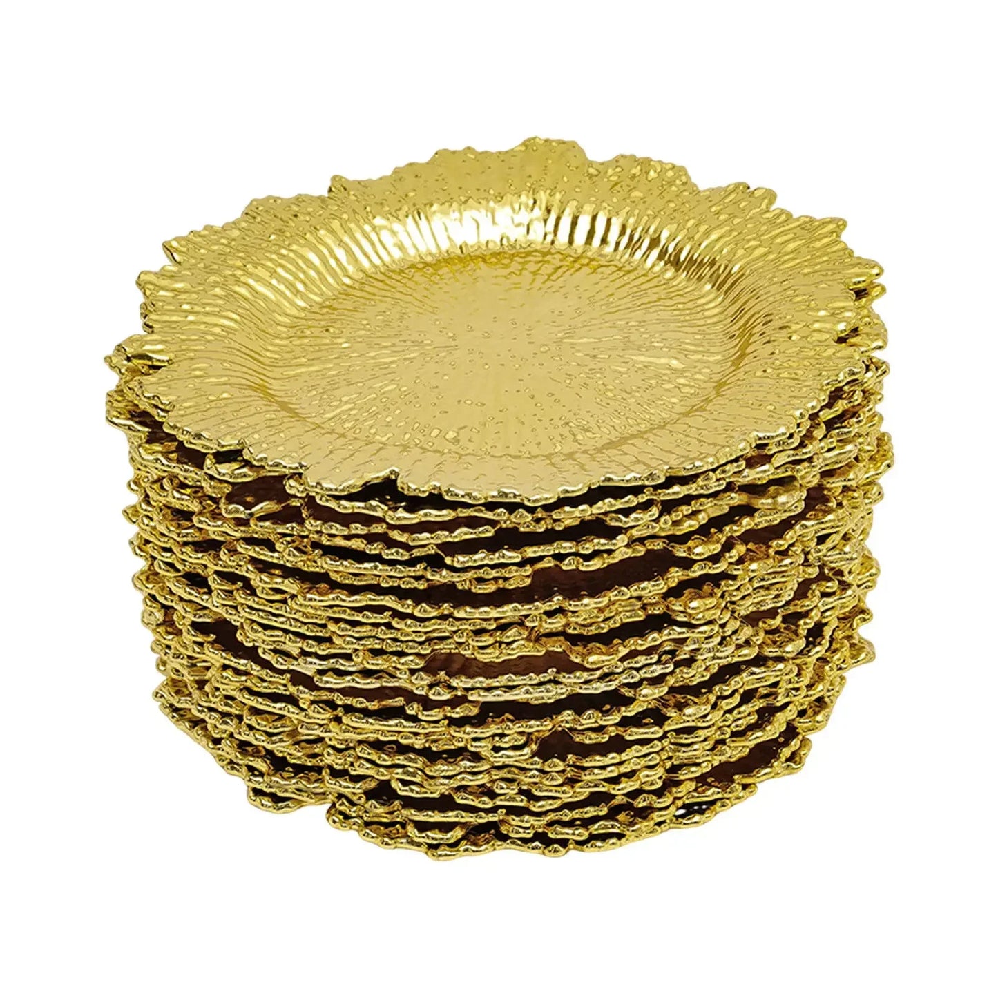 Gold Chargers PP Plate Decoration Table Setting Set