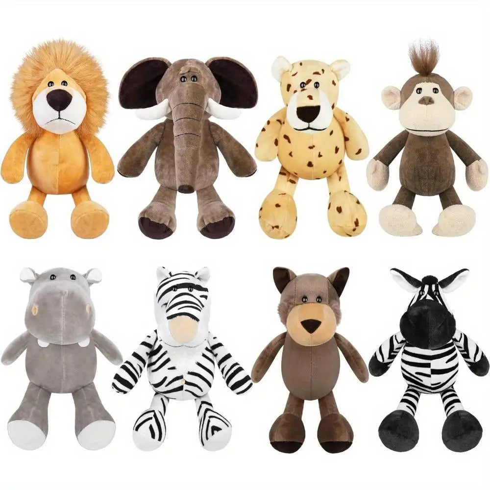 Safari Stuffed Animals Plush Set