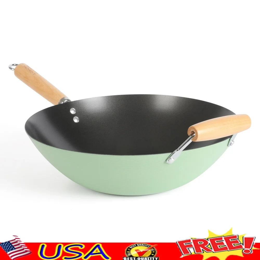 Carbon Steel Wok Nonstick Cooking Pan