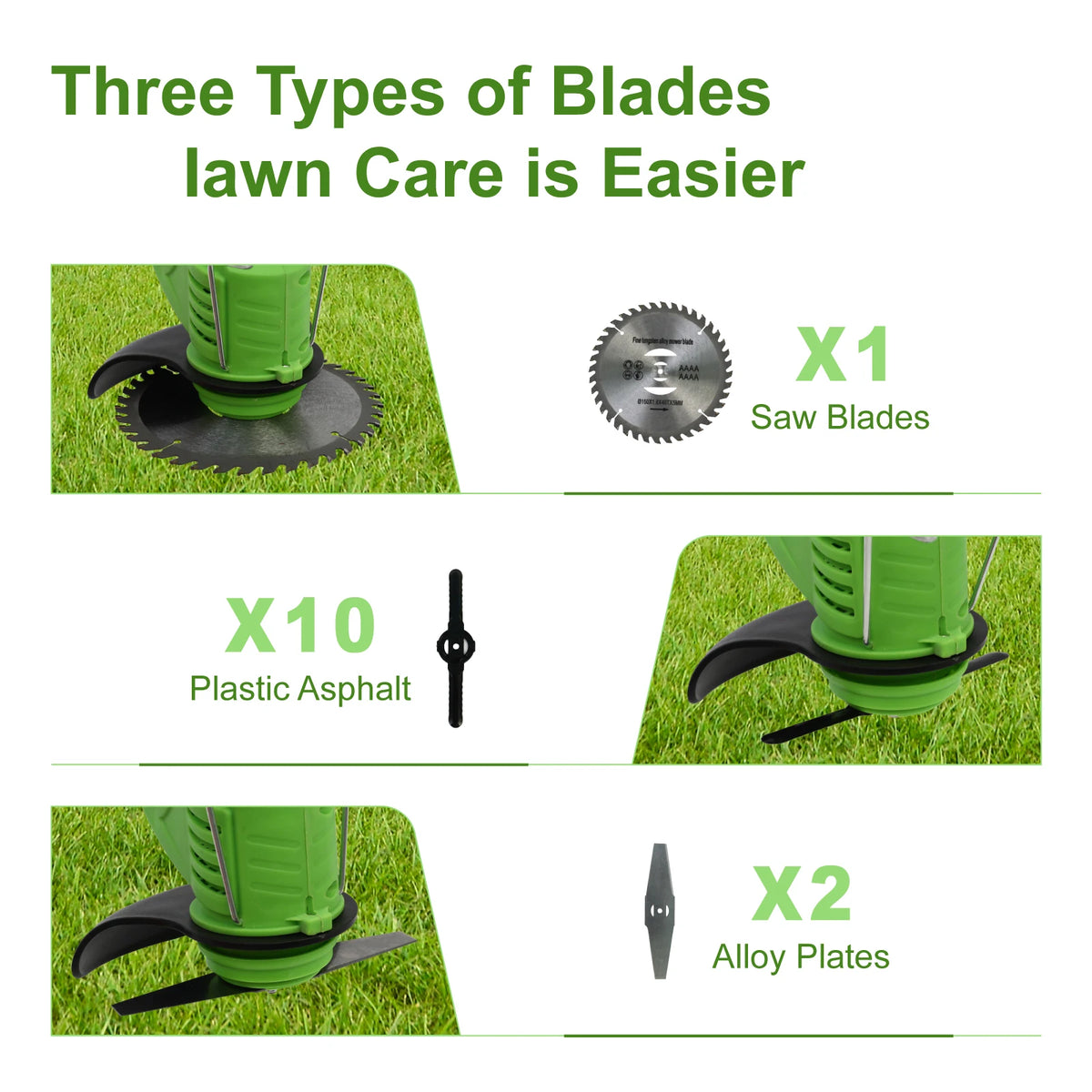 Electric Cordless Lawn Mower with Auxiliary Wheelbase
