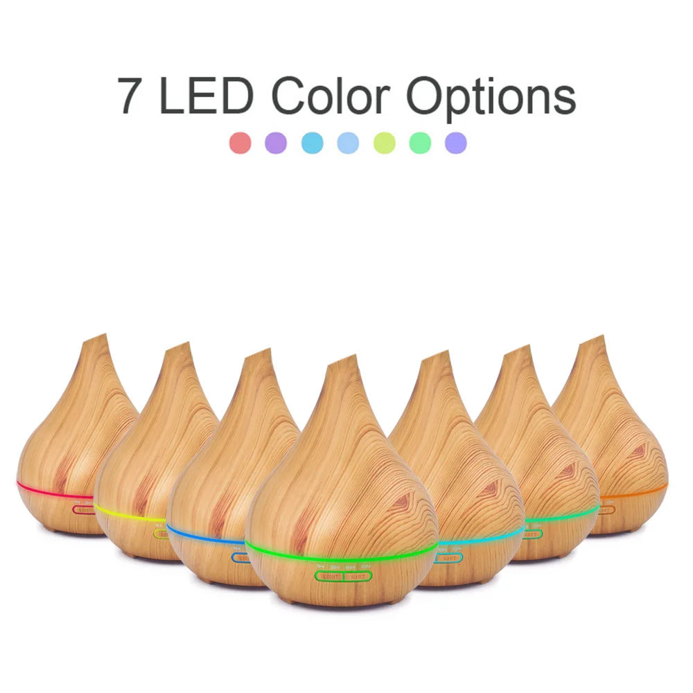Smart WiFi Wooden Essential Oil Diffuser