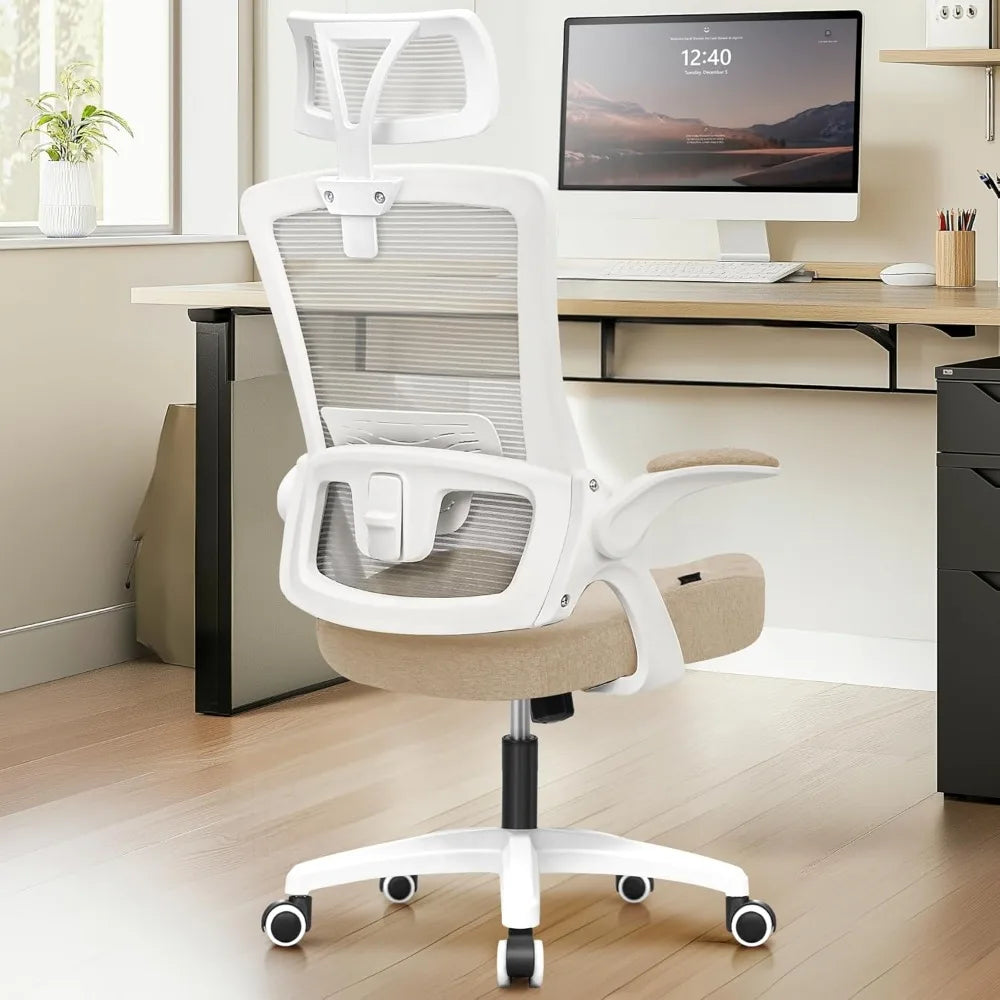 Ergonomic Adjustable Chair with a High Back Computer Comfy Task Office Chair