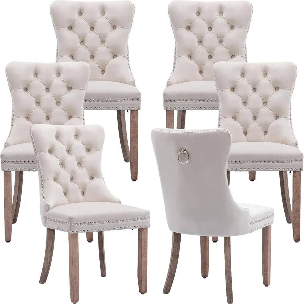 Velvet Dining Chairs Set