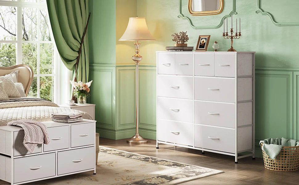 Fabric Dresser Tall Storage Organizer Unit